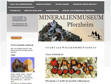 Tablet Screenshot of mineralienmuseum-pforzheim.de
